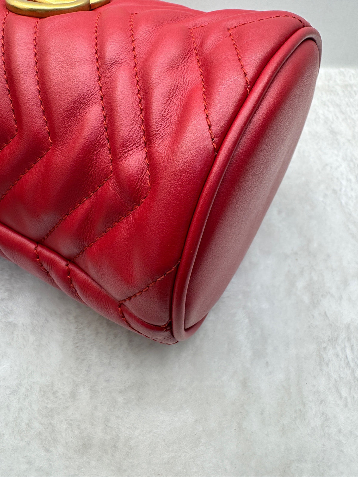 Gucci - Marmont - Leather - Red - (mini)