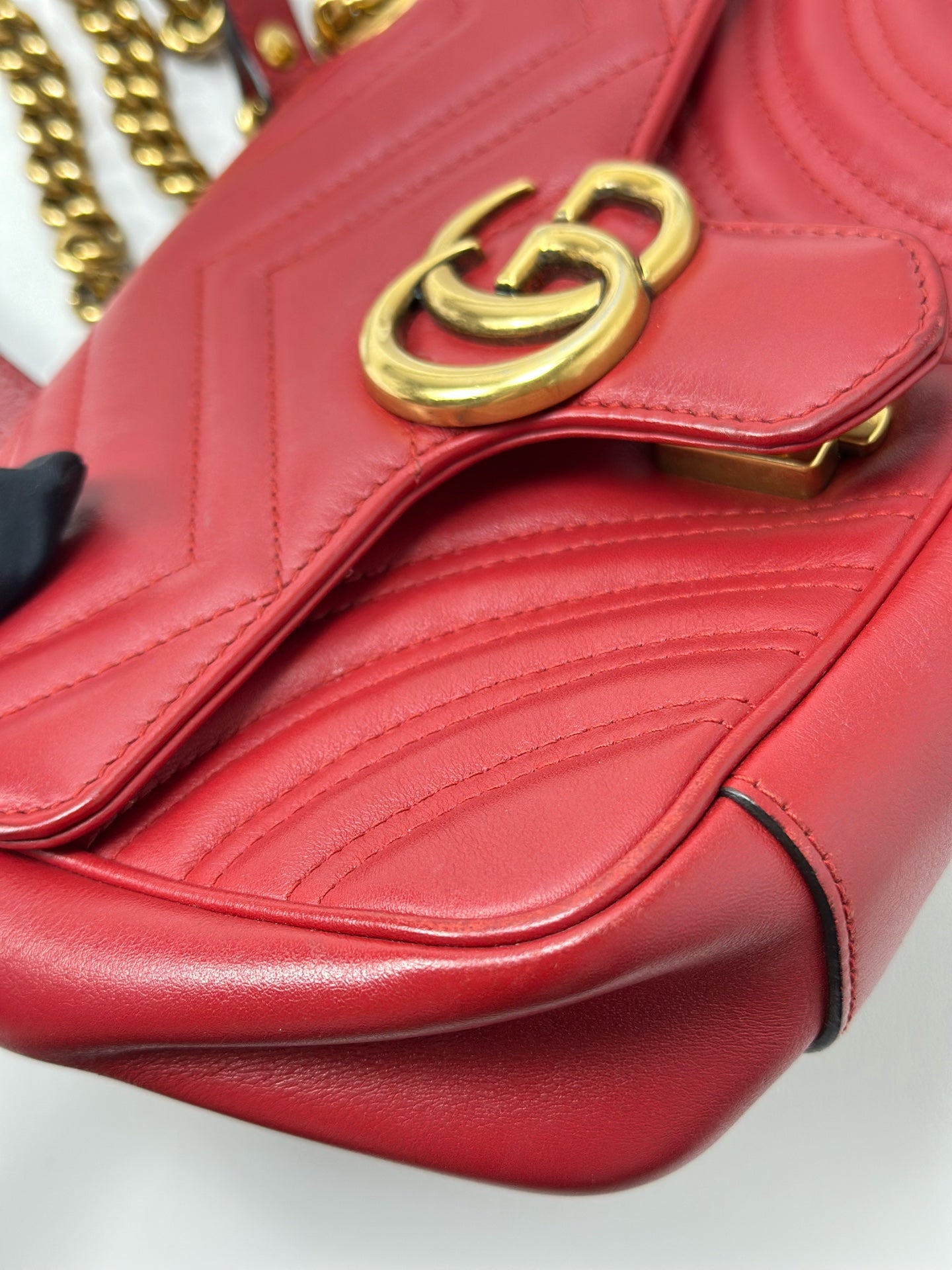 Gucci - Marmont - Leather - Red - (mini)