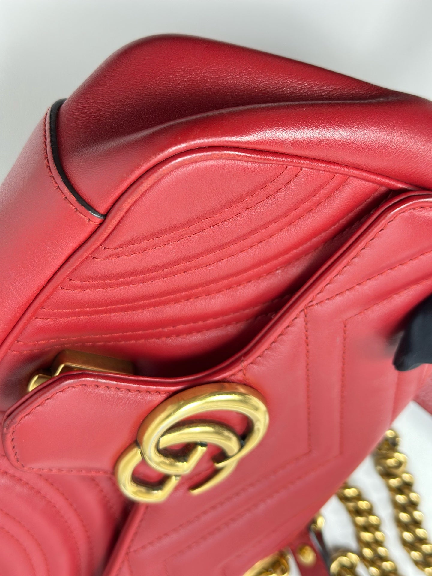 Gucci - Marmont - Leather - Red - (mini)