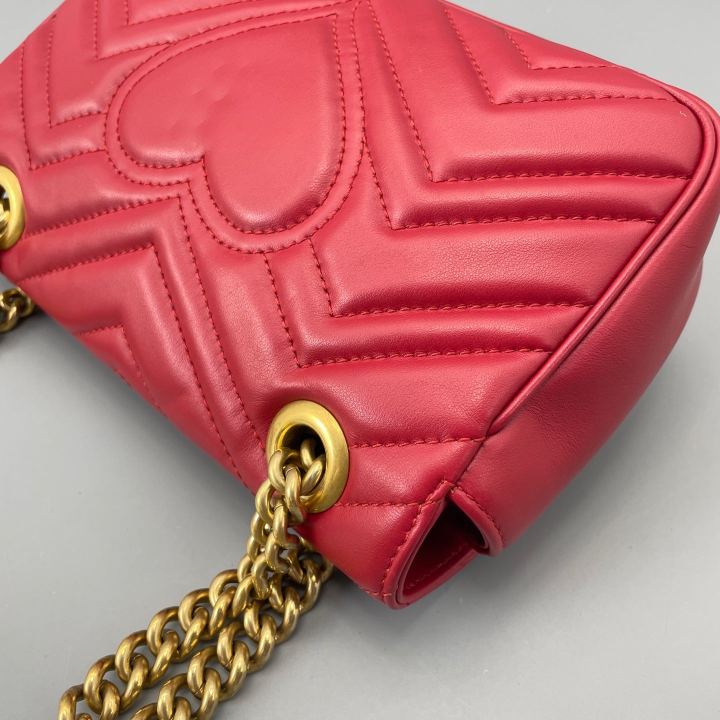 Gucci - Marmont - Leather - Red - (mini)