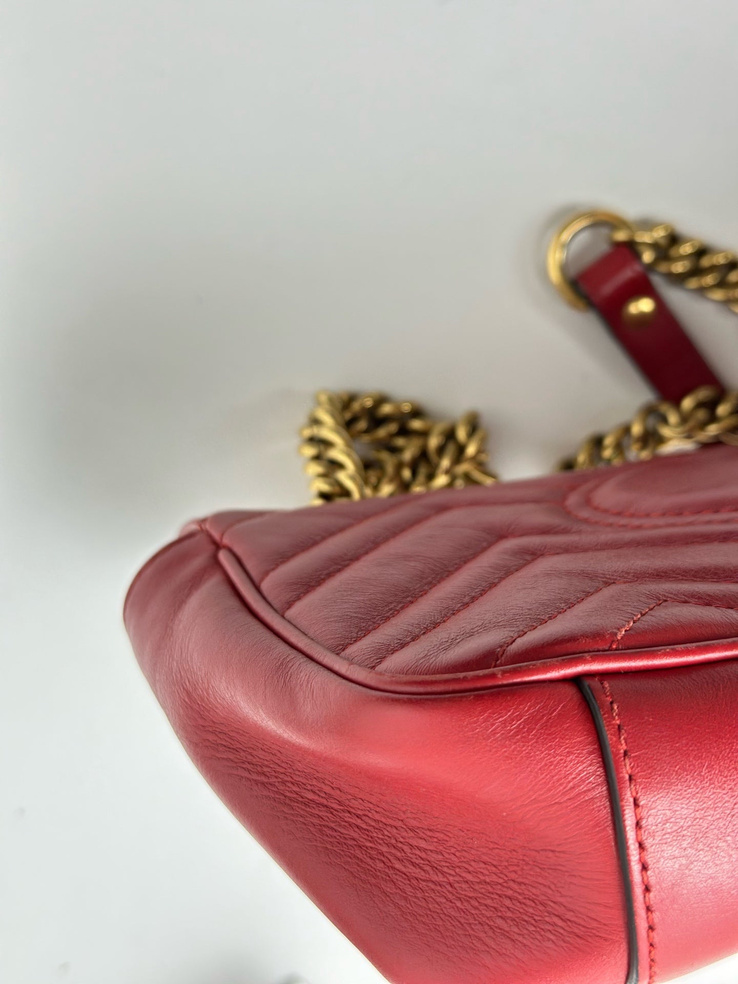 Gucci - Marmont - Leather - Red - (mini)