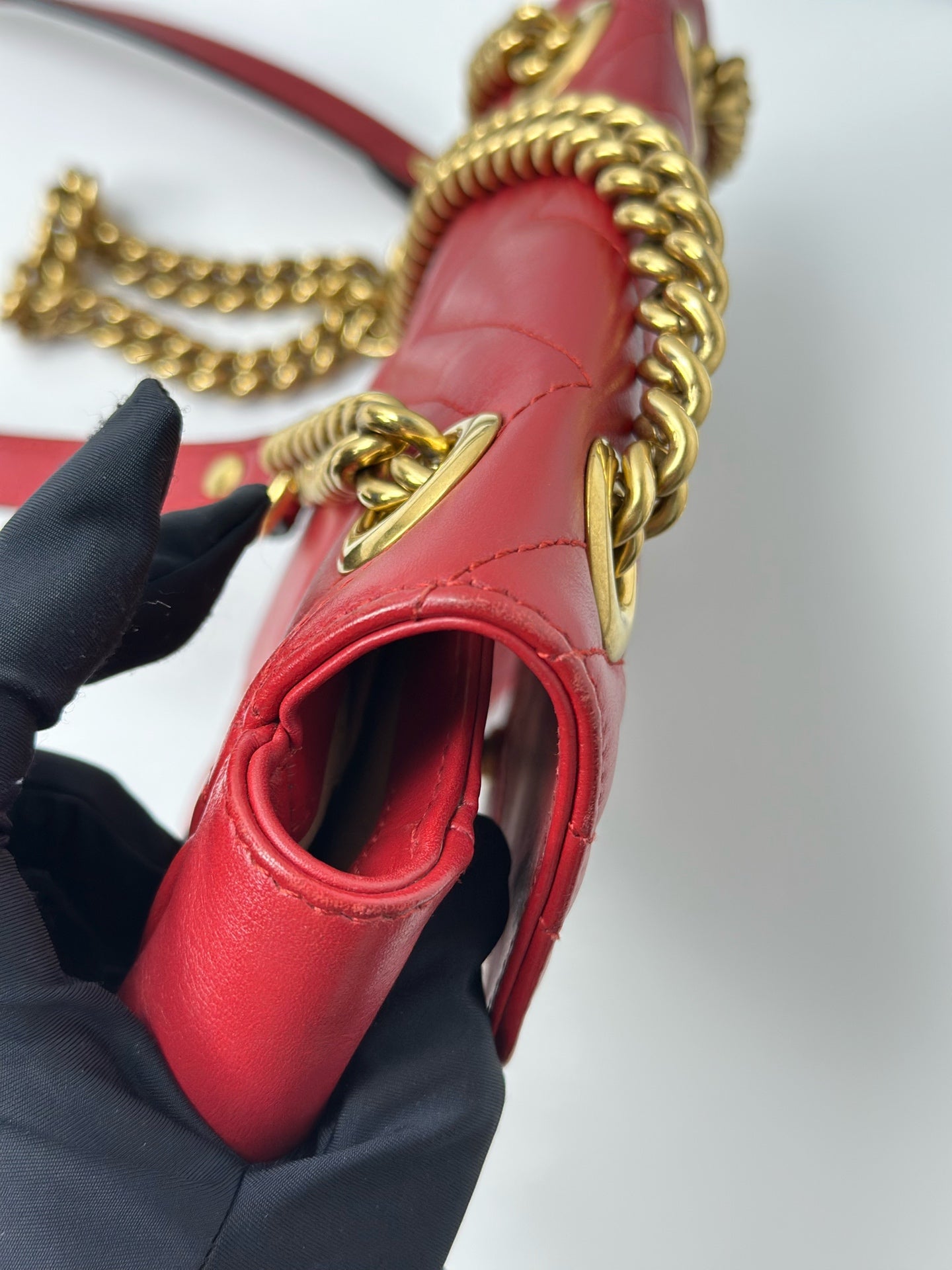 Gucci - Marmont - Leather - Red - (mini)