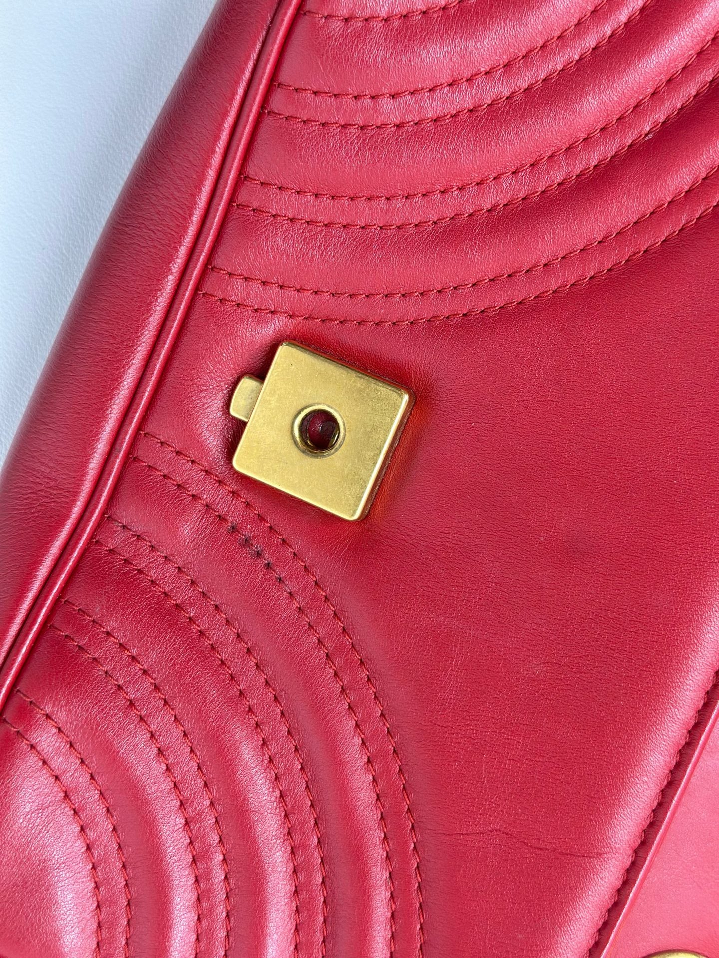 Gucci - Marmont - Leather - Red - (mini)