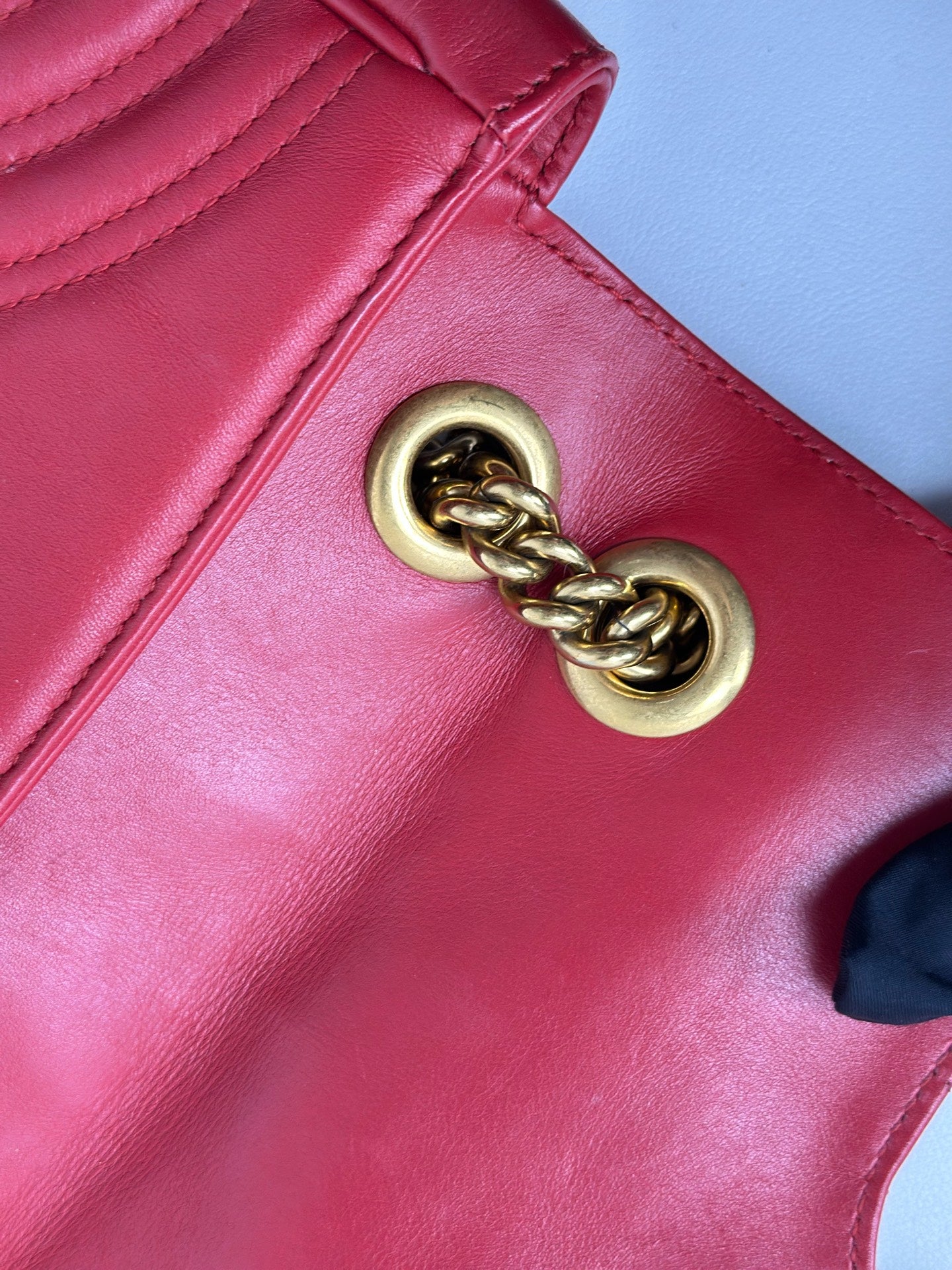 Gucci - Marmont - Leather - Red - (mini)