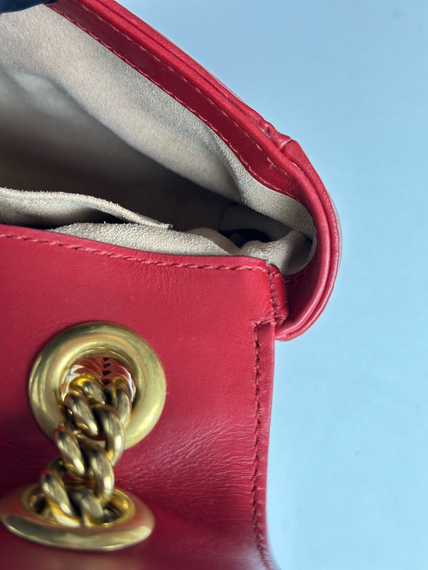 Gucci - Marmont - Leather - Red - (mini)
