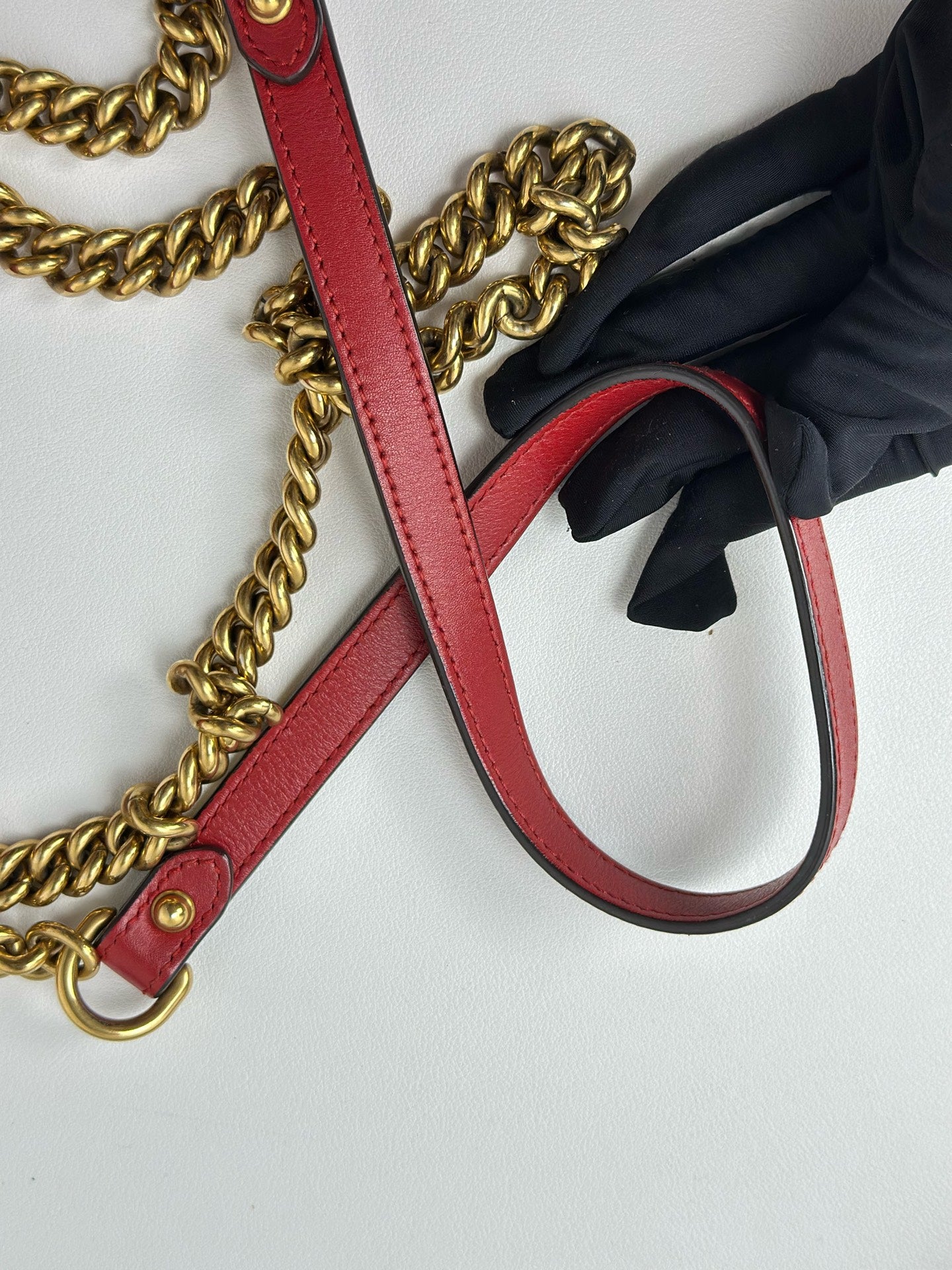 Gucci - Marmont - Leather - Red - (mini)