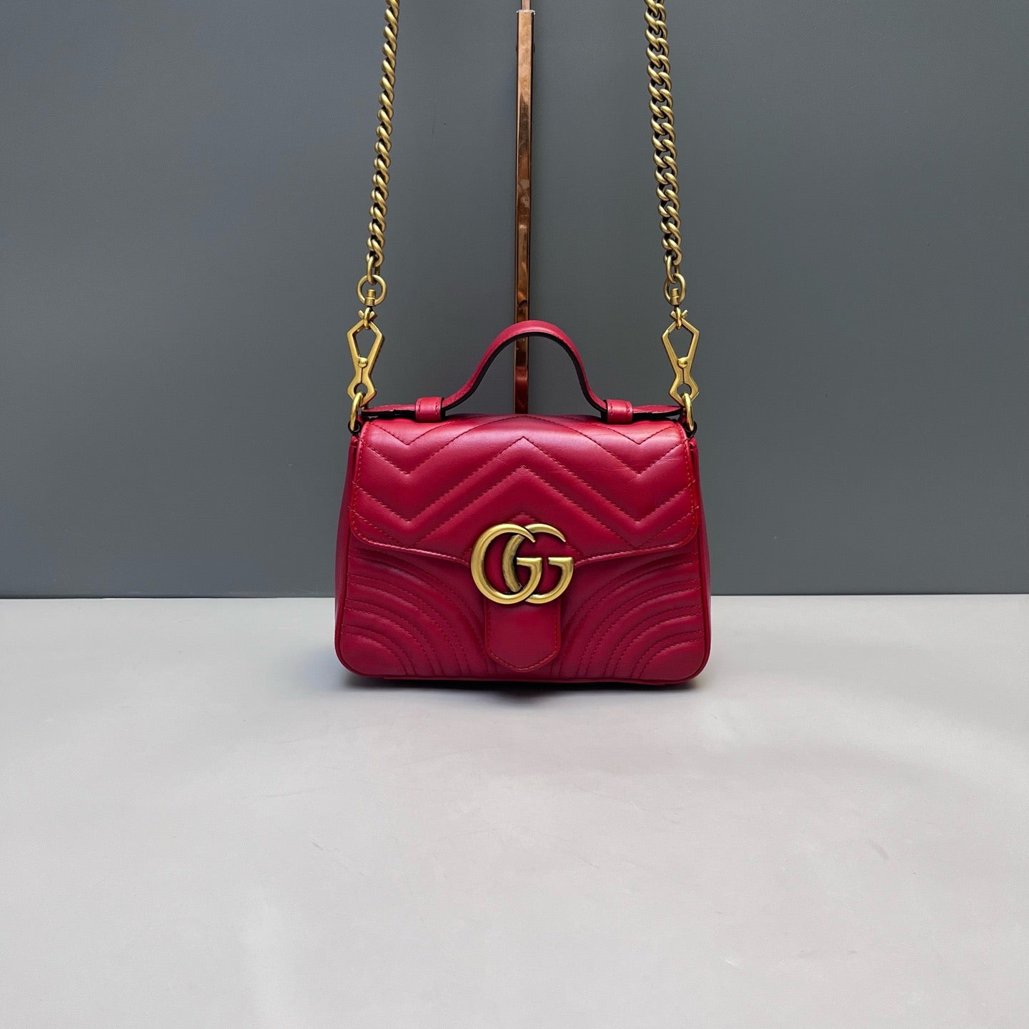 Gucci - Marmont - Leather - Red - (small)