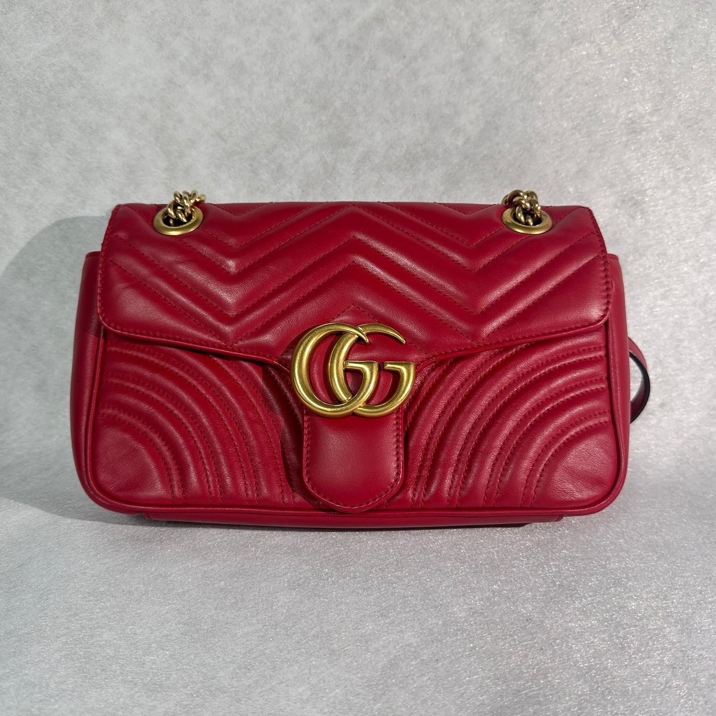 Gucci - Marmont - Leather - Red - (small)