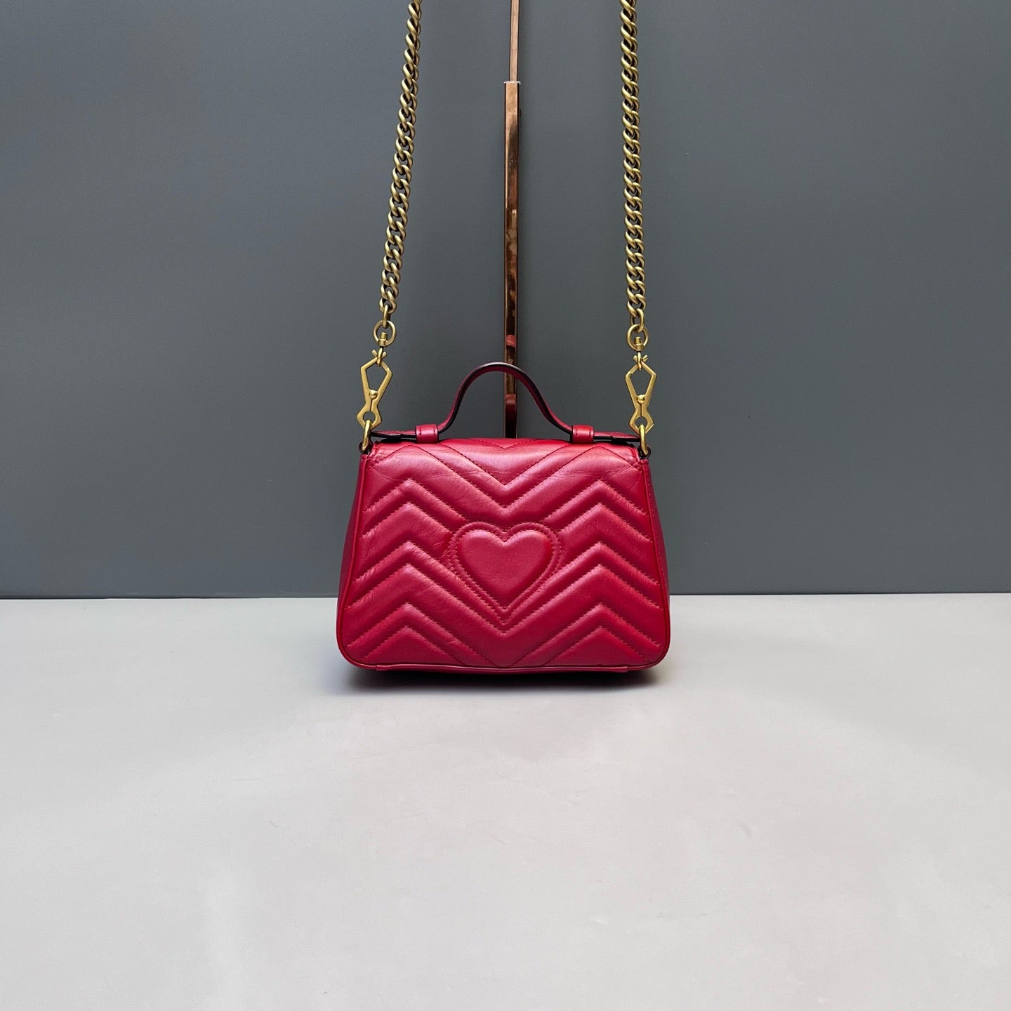 Gucci - Marmont - Leather - Red - (small)