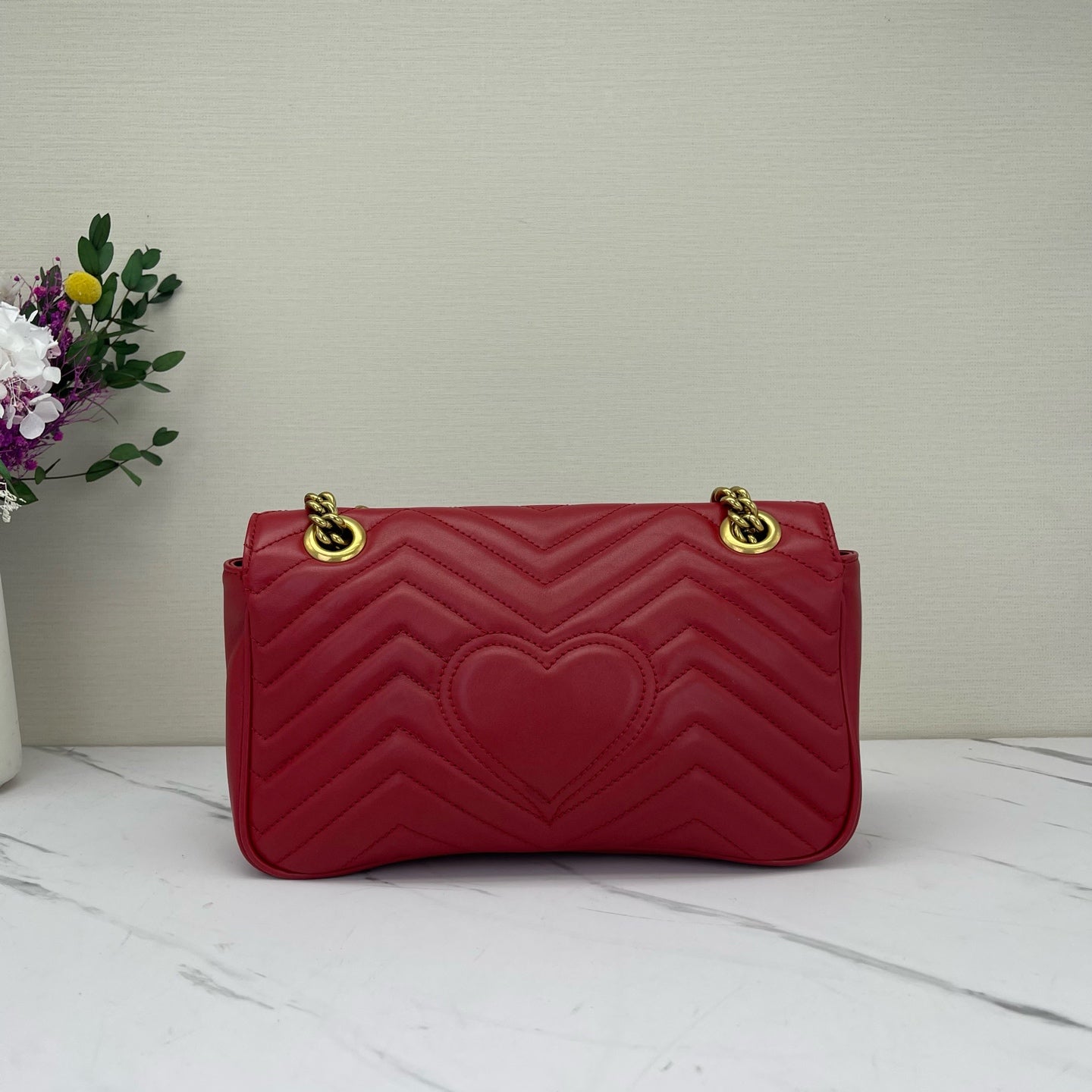 Gucci - Marmont - Leather - Red - (small)