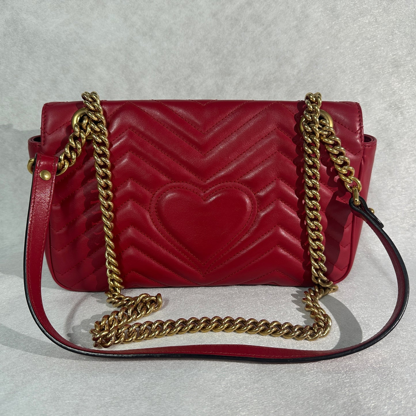 Gucci - Marmont - Leather - Red - (small)