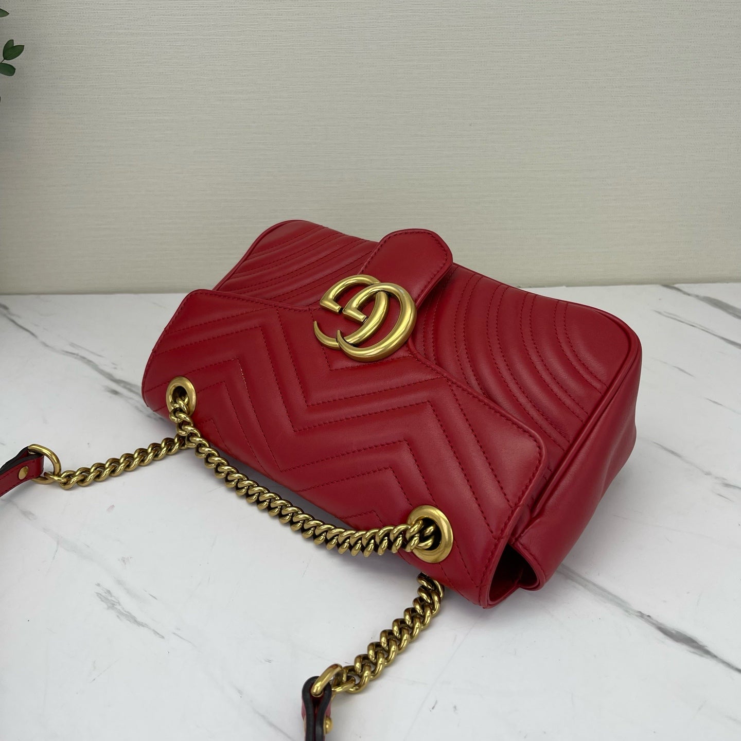 Gucci - Marmont - Leather - Red - (small)