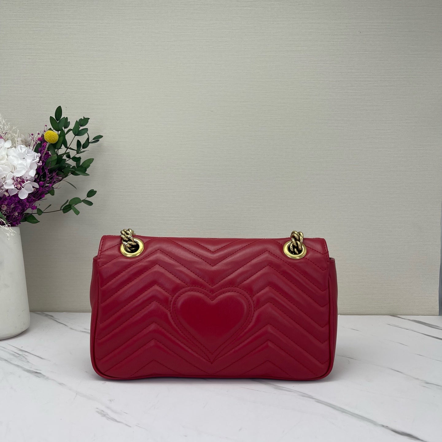 Gucci - Marmont - Leather - Red - (small)