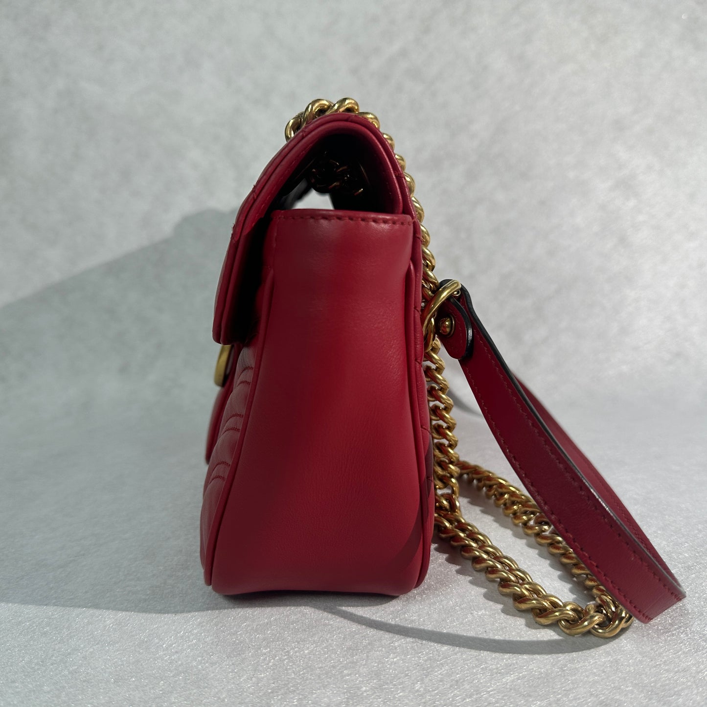 Gucci - Marmont - Leather - Red - (small)