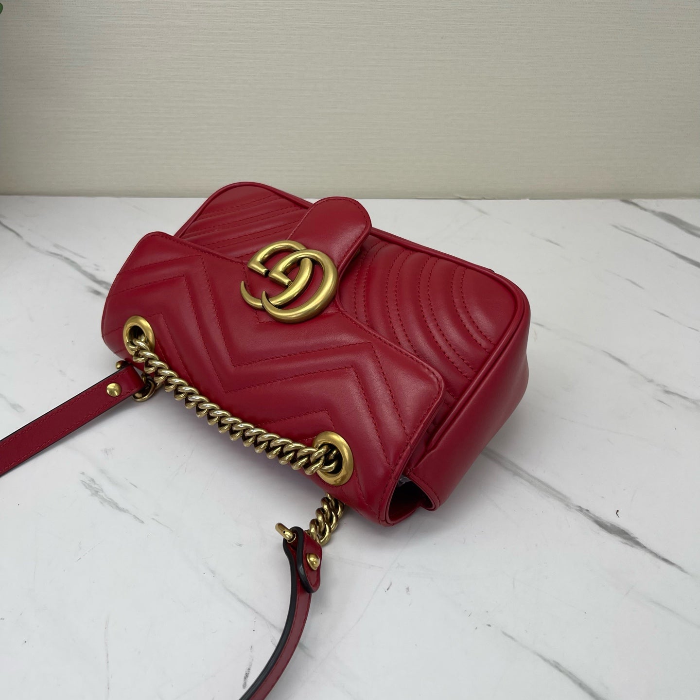 Gucci - Marmont - Leather - Red - (small)