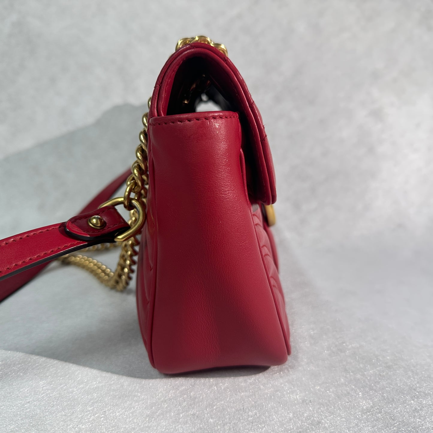 Gucci - Marmont - Leather - Red - (small)