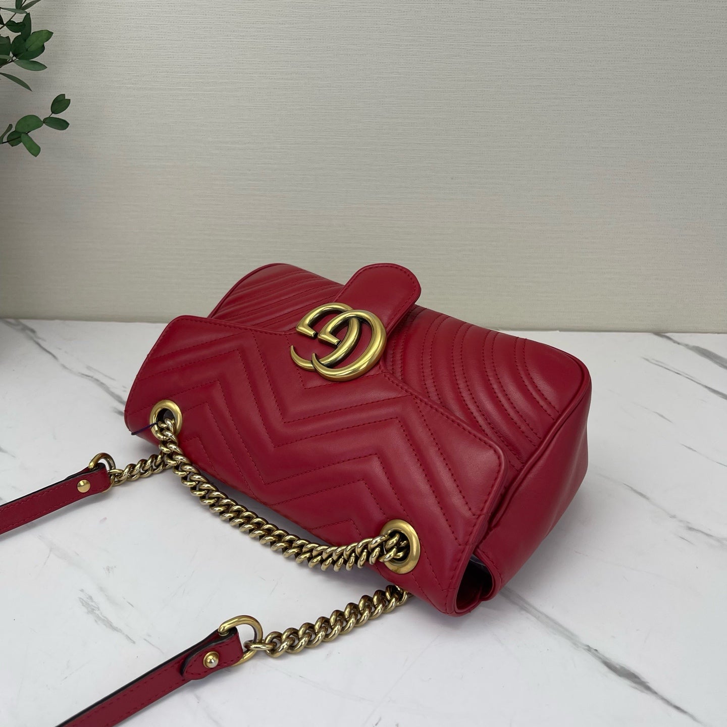 Gucci - Marmont - Leather - Red - (small)