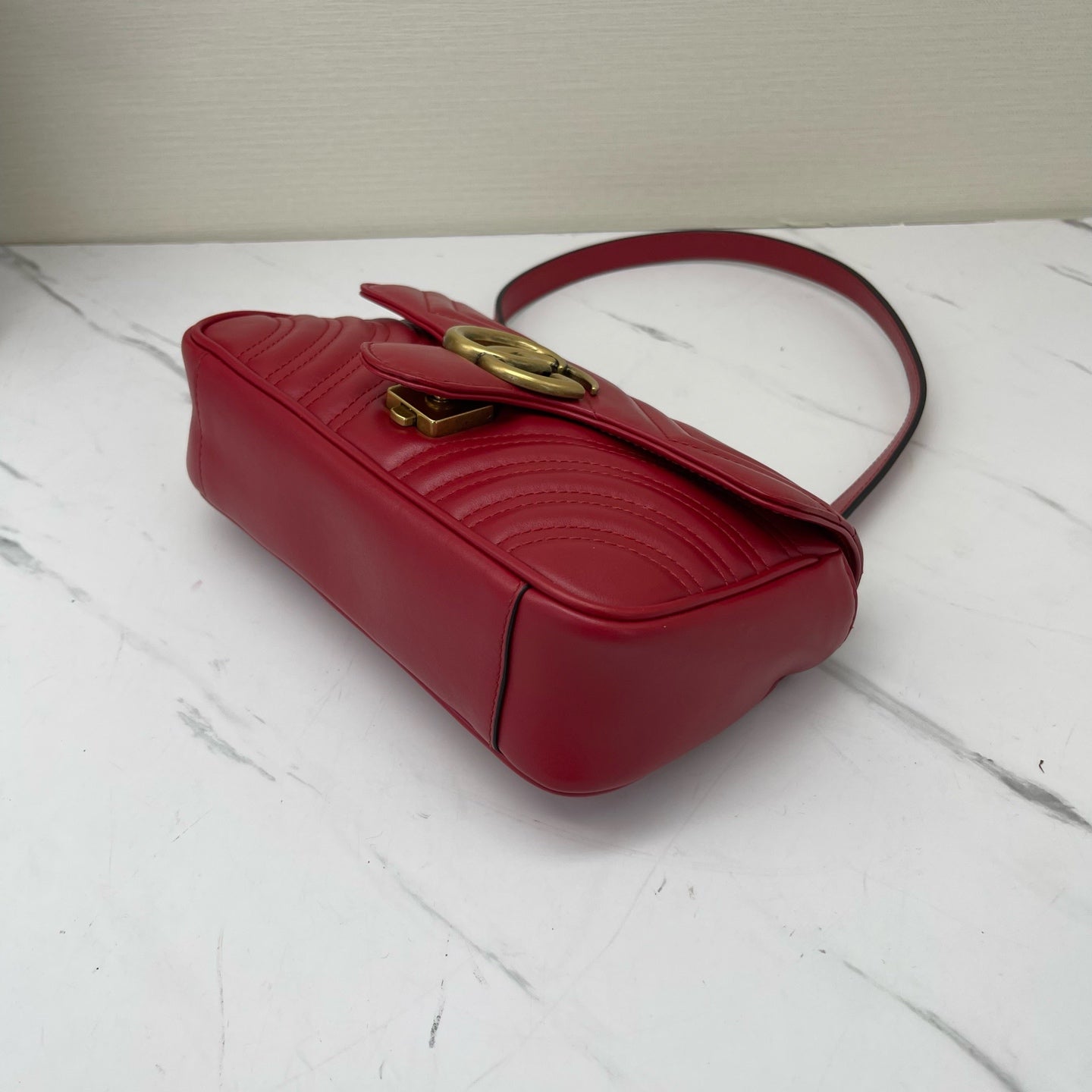 Gucci - Marmont - Leather - Red - (small)