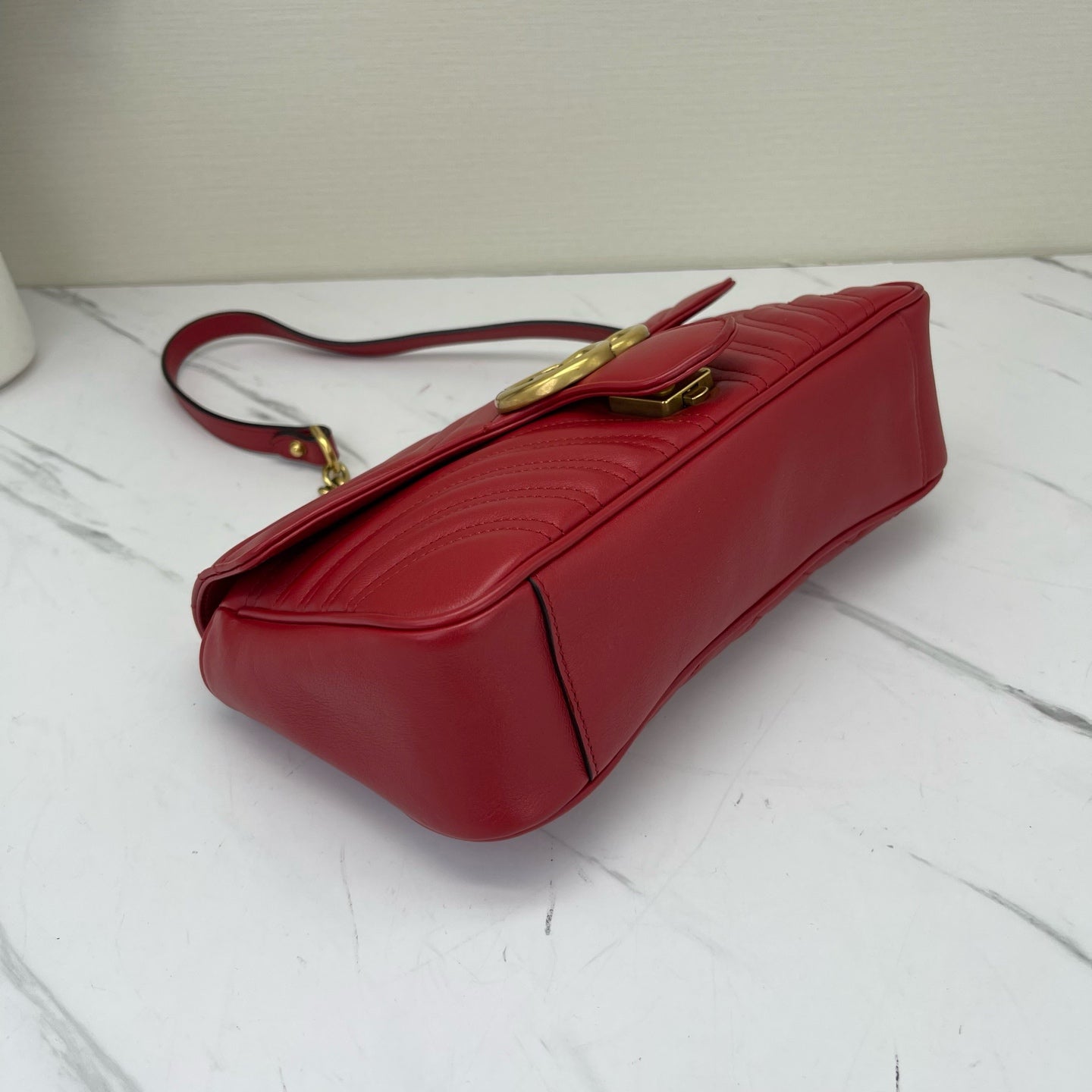 Gucci - Marmont - Leather - Red - (small)