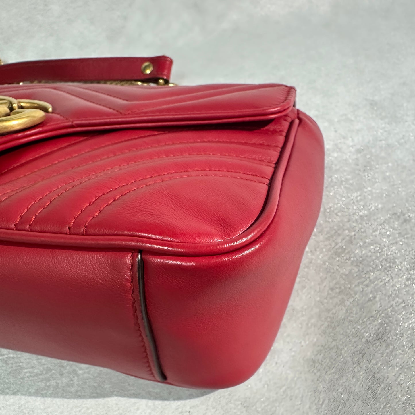 Gucci - Marmont - Leather - Red - (small)