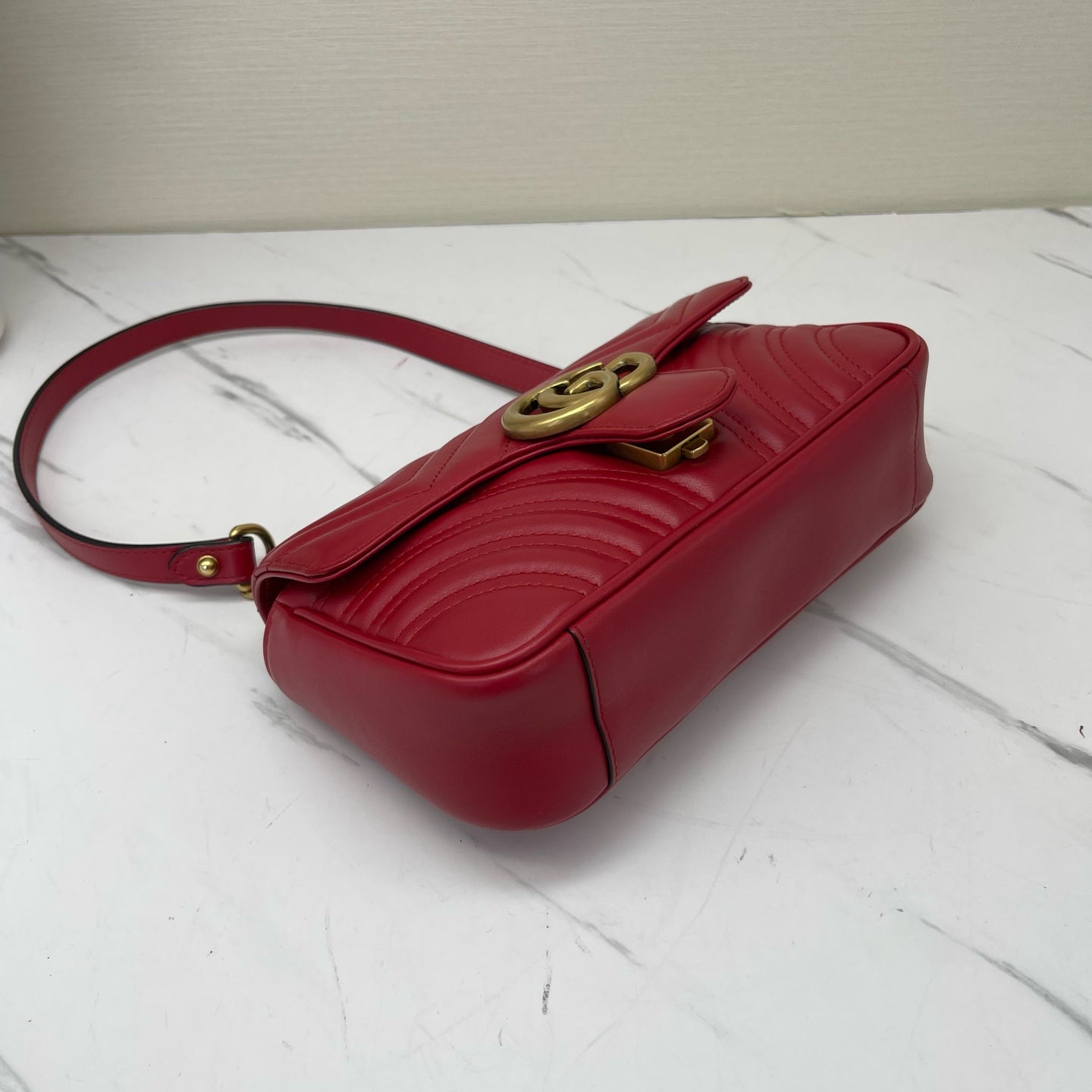 Gucci - Marmont - Leather - Red - (small)