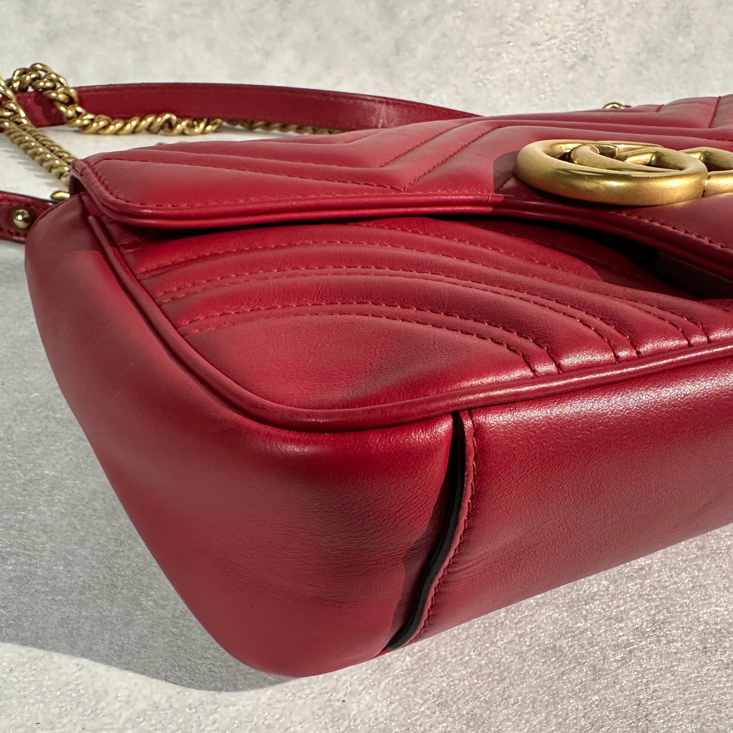 Gucci - Marmont - Leather - Red - (small)