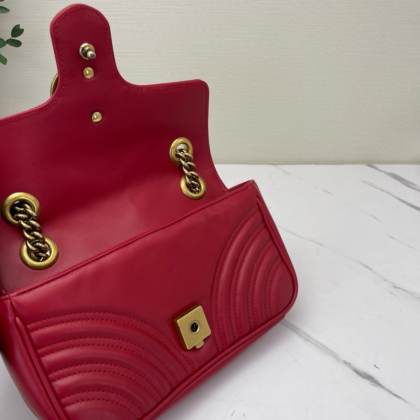 Gucci - Marmont - Leather - Red - (small)
