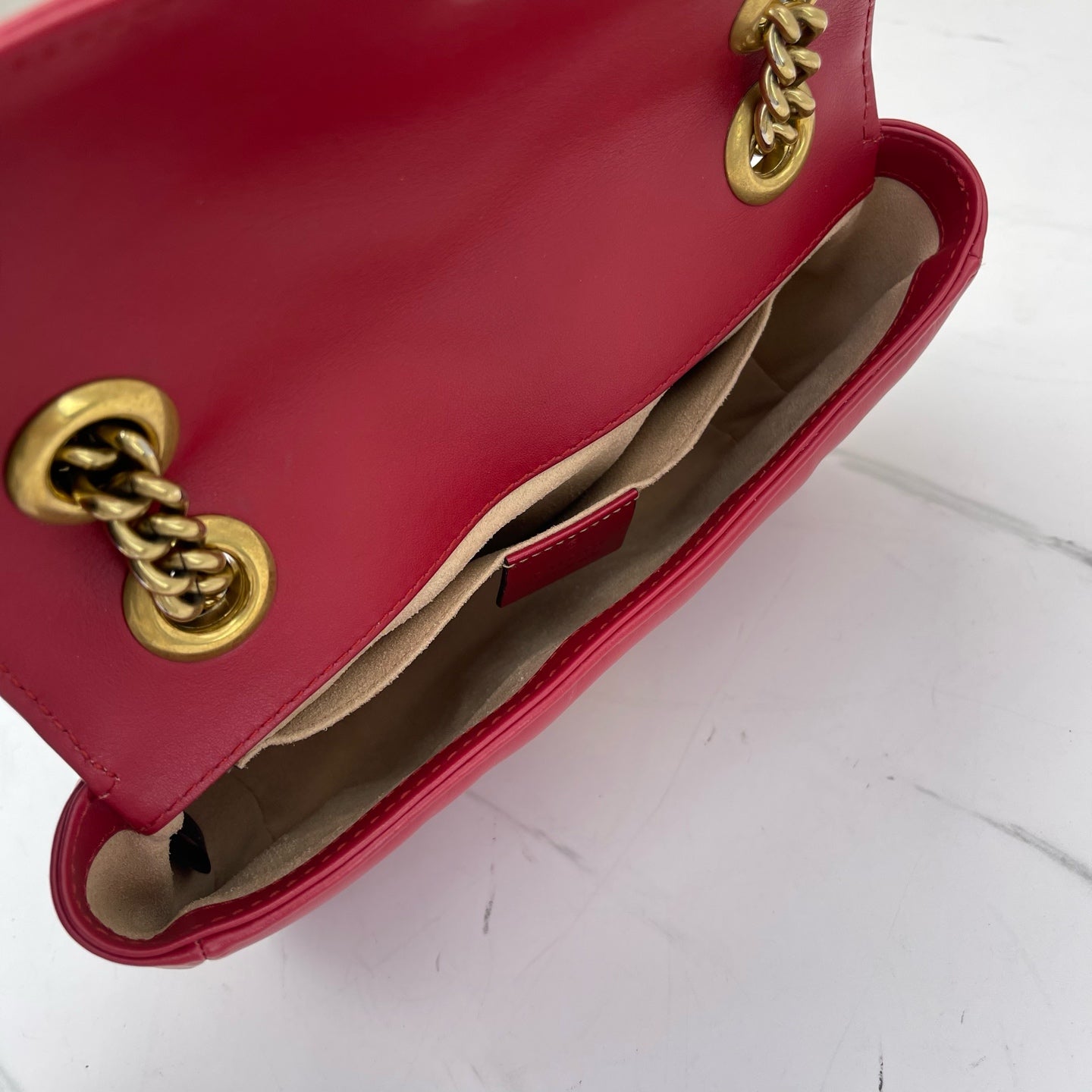 Gucci - Marmont - Leather - Red - (small)