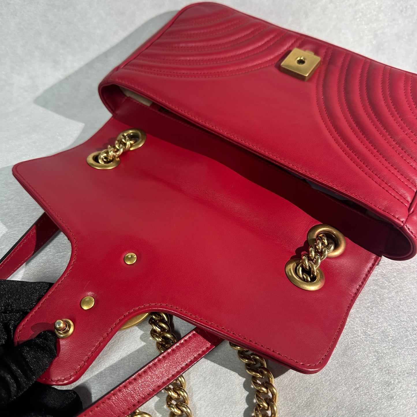 Gucci - Marmont - Leather - Red - (small)