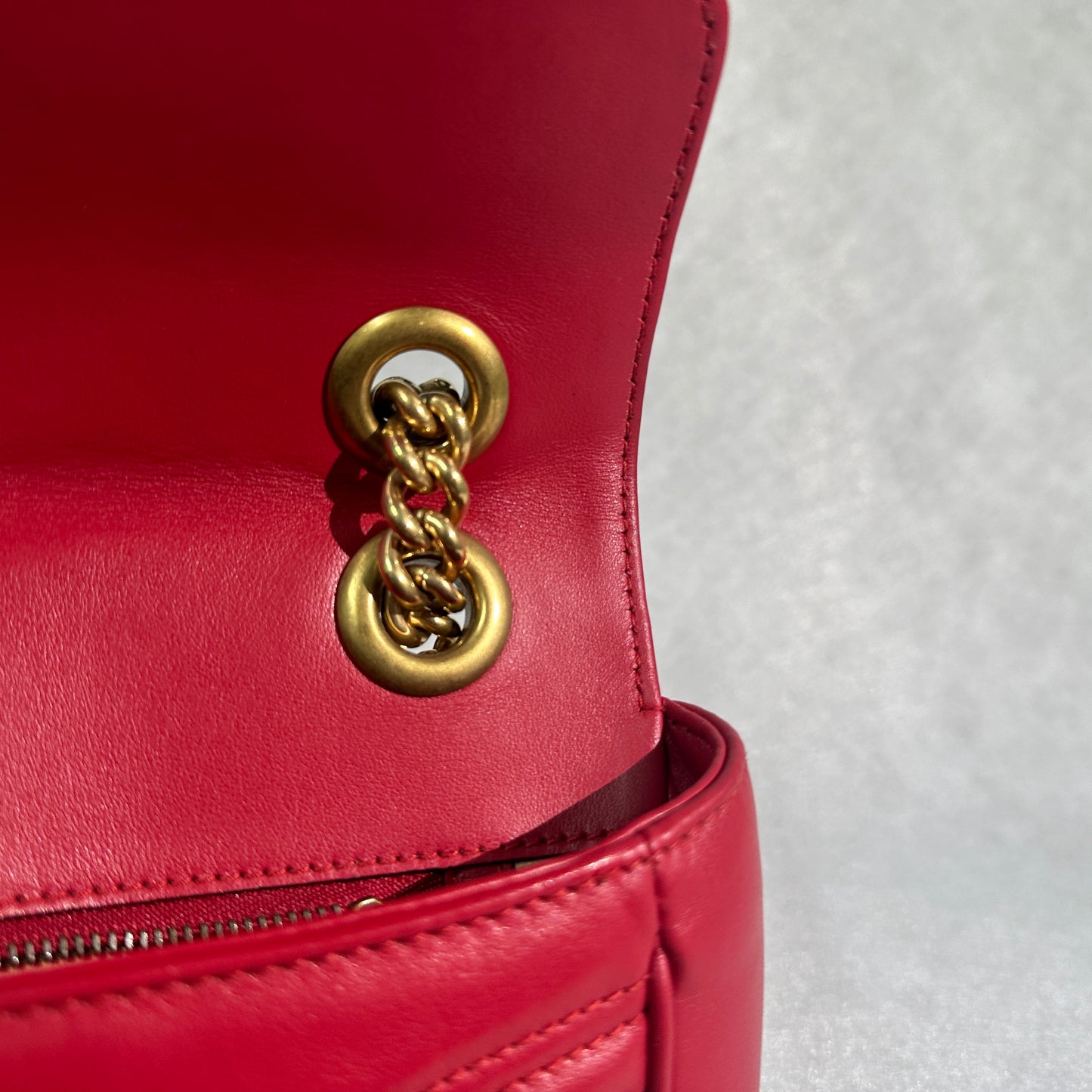 Gucci - Marmont - Leather - Red - (small)