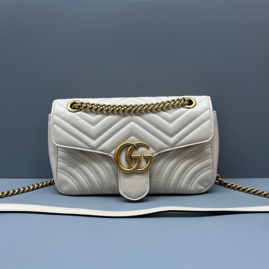 Gucci - Marmont - Leather - White - (medium)