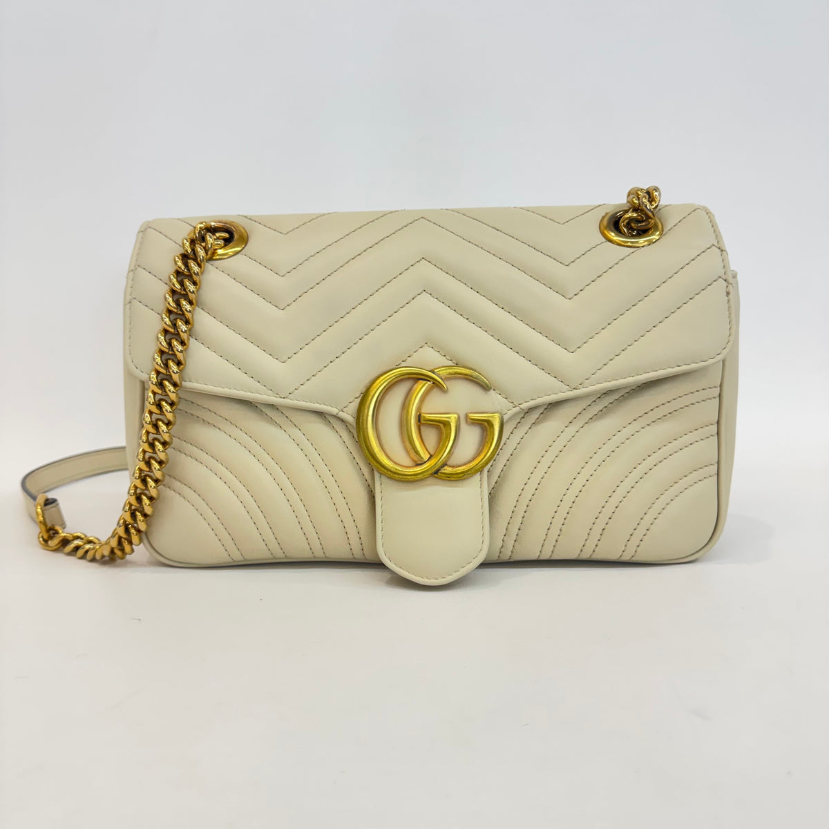 Gucci - Marmont - Leather - White - (medium)
