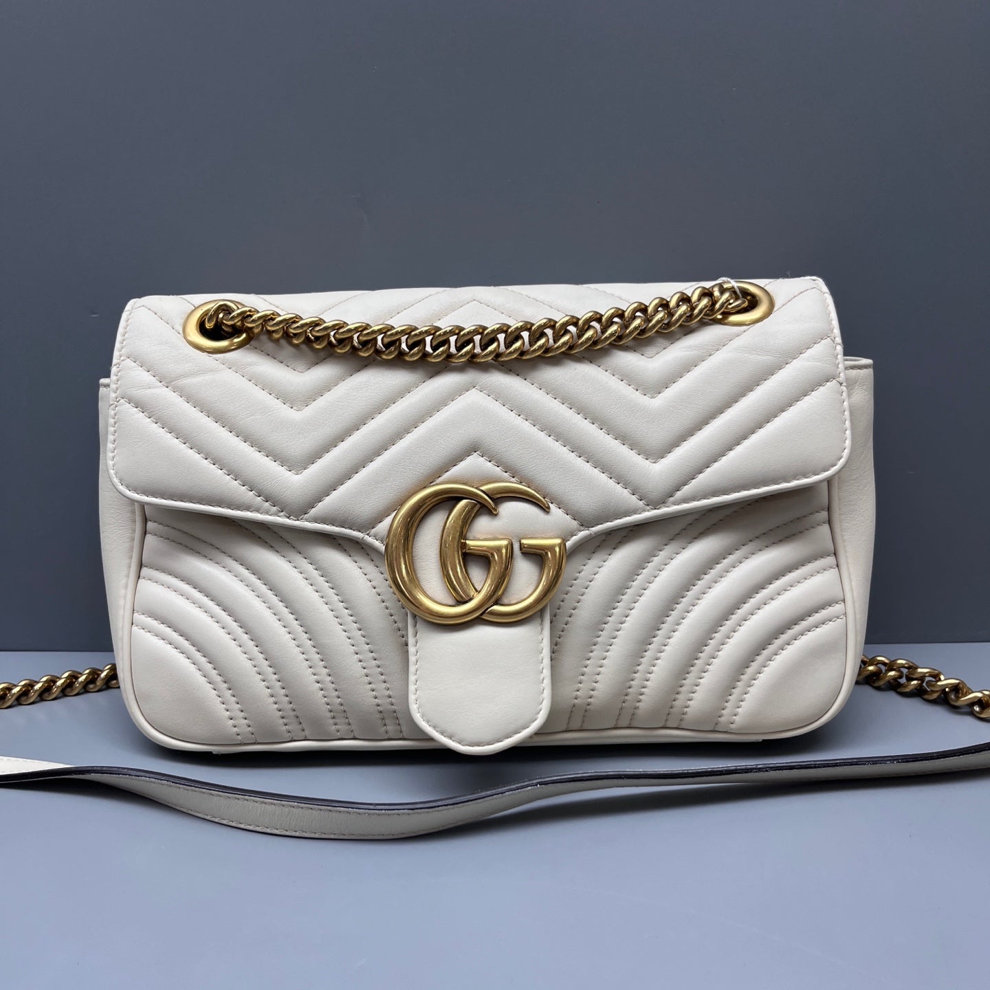 Gucci - Marmont - Leather - White - (medium)