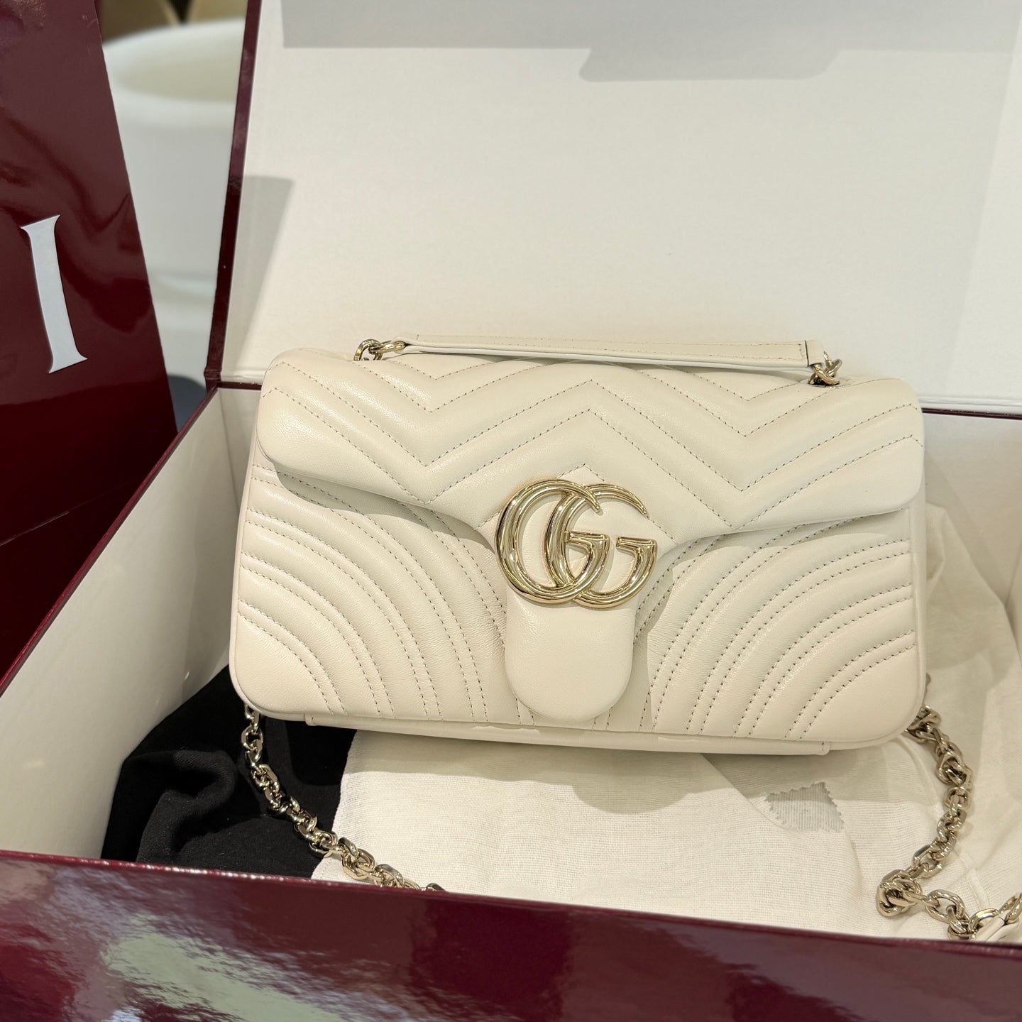 Gucci - Marmont - Leather - White - (medium)