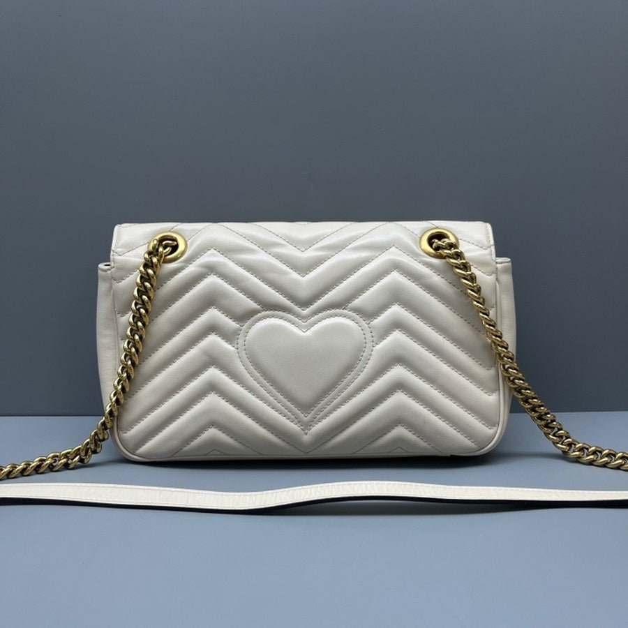 Gucci - Marmont - Leather - White - (medium)