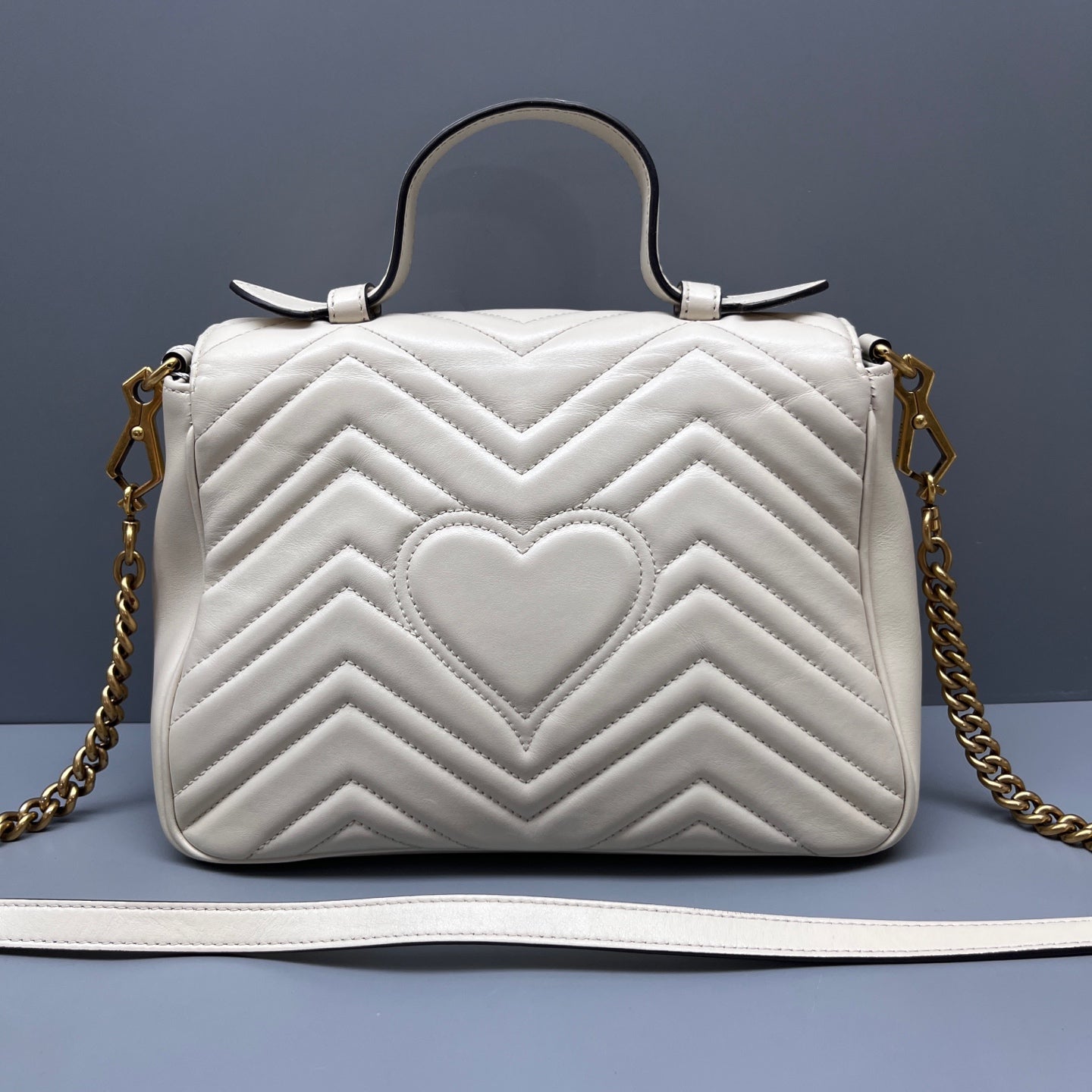 Gucci - Marmont - Leather - White - (Medium)