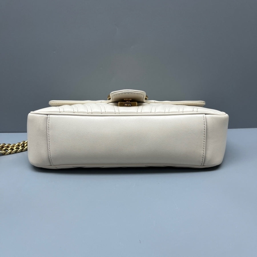 Gucci - Marmont - Leather - White - (medium)