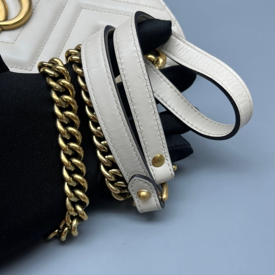 Gucci - Marmont - Leather - White - (medium)