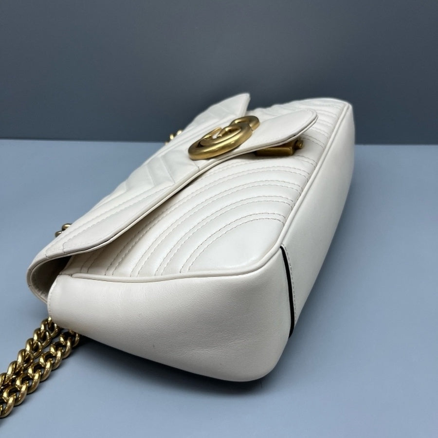 Gucci - Marmont - Leather - White - (medium)