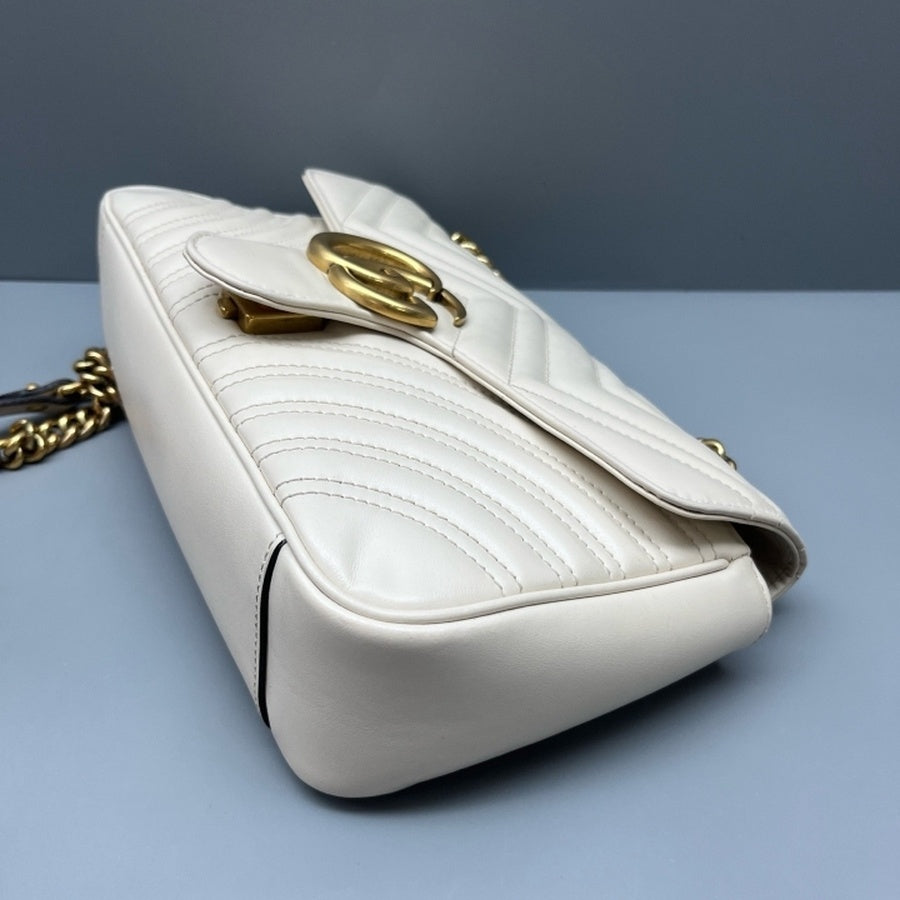 Gucci - Marmont - Leather - White - (medium)
