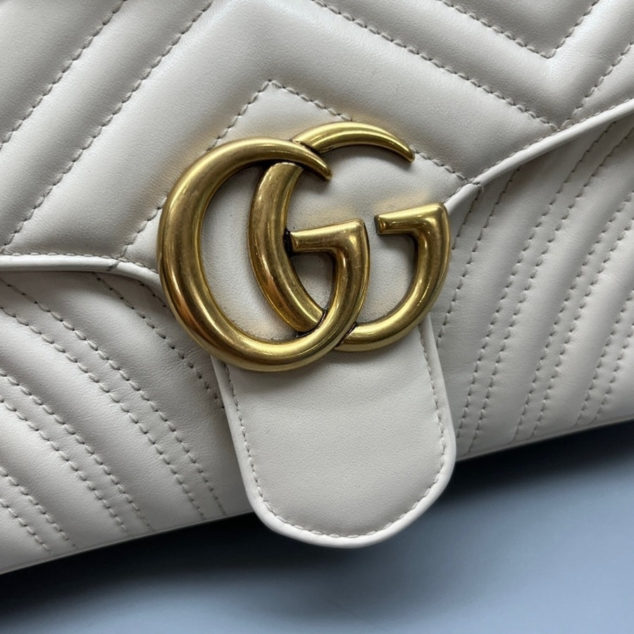 Gucci - Marmont - Leather - White - (medium)