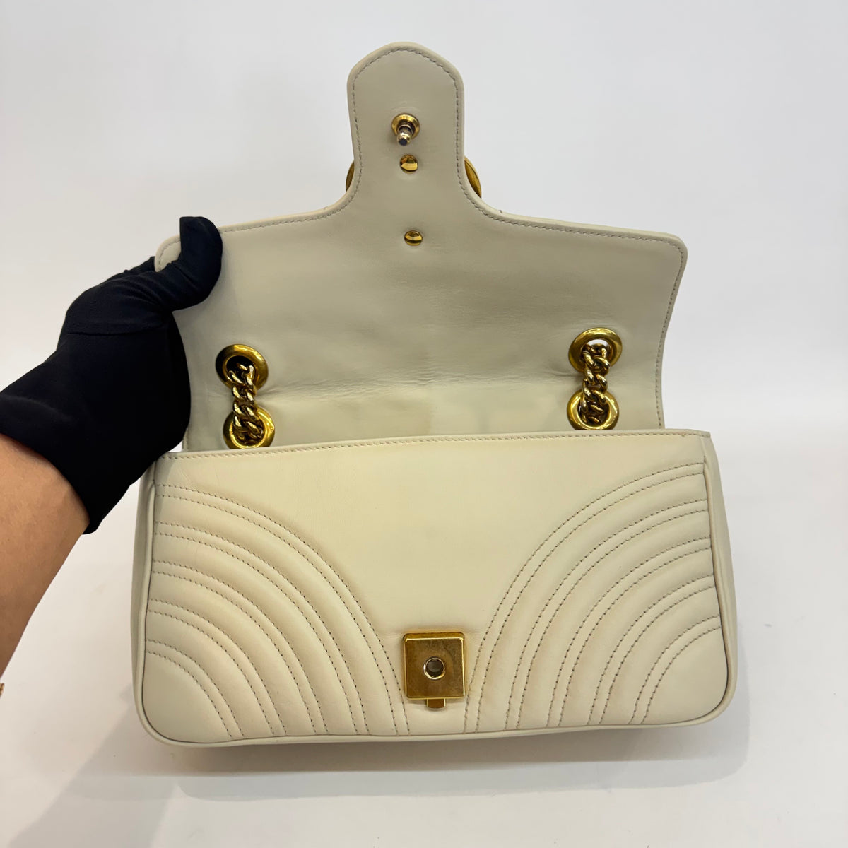 Gucci - Marmont - Leather - White - (medium)