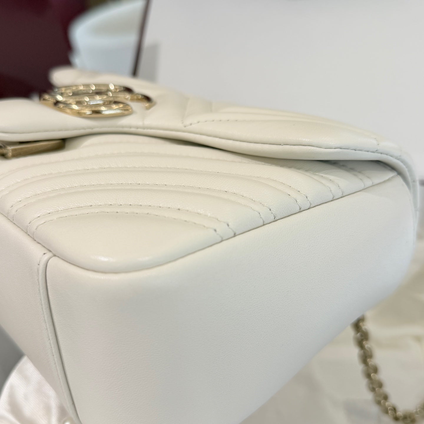Gucci - Marmont - Leather - White - (medium)