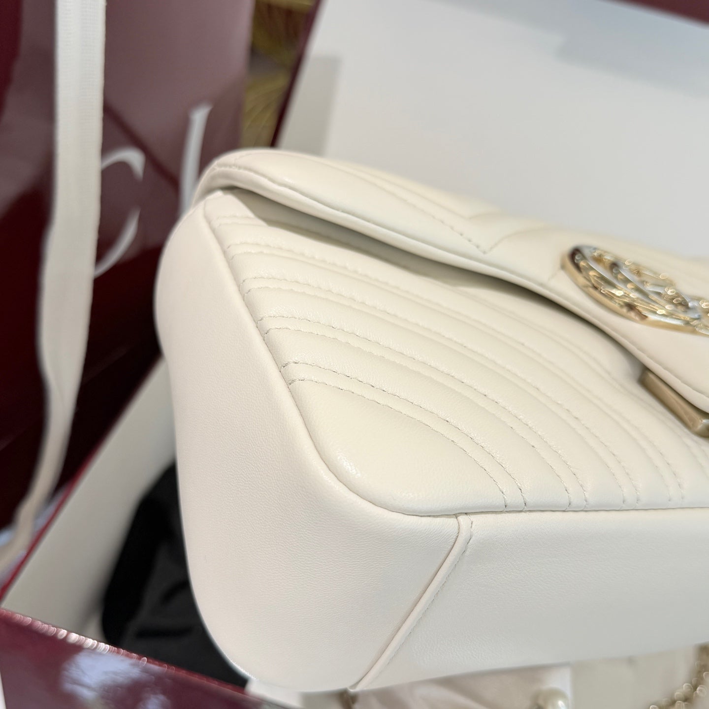 Gucci - Marmont - Leather - White - (medium)
