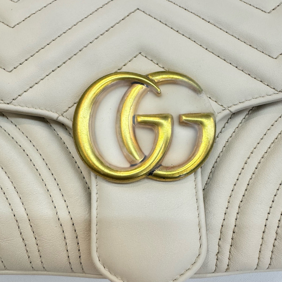 Gucci - Marmont - Leather - White - (medium)