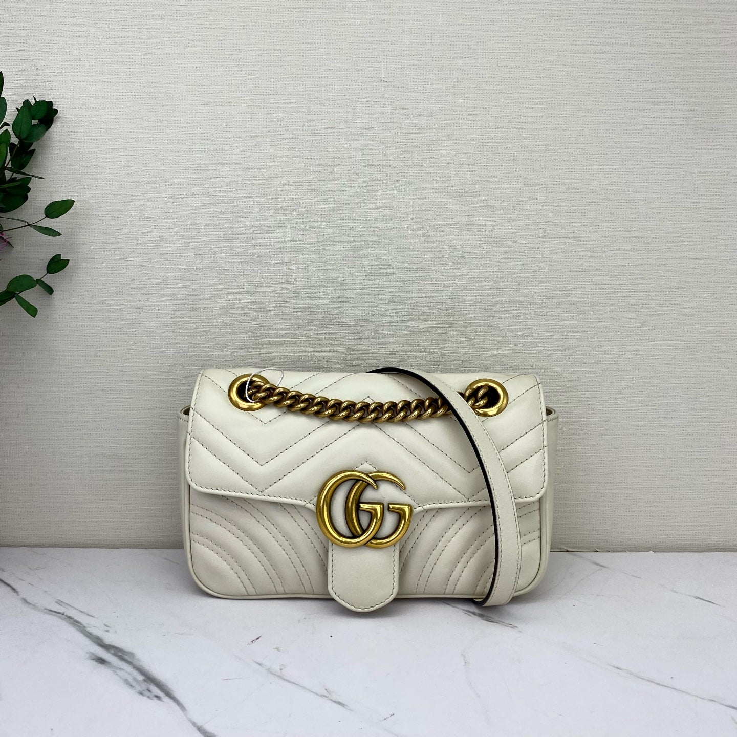 Gucci - Marmont - Leather - White - (mini)