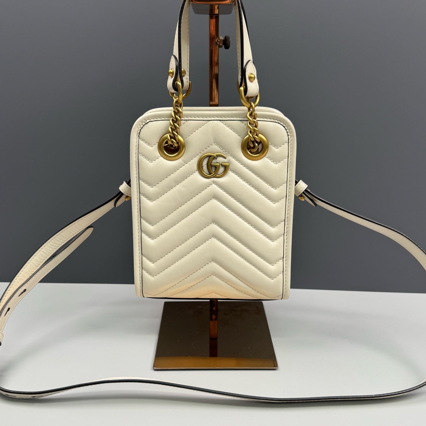Gucci - Marmont - Leather - White - (mini)