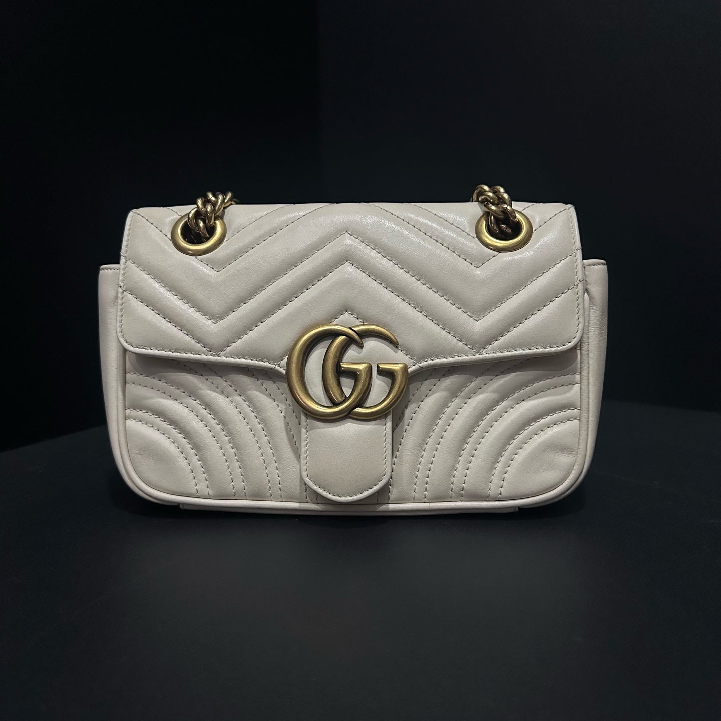Gucci - Marmont - Leather - White - (mini)