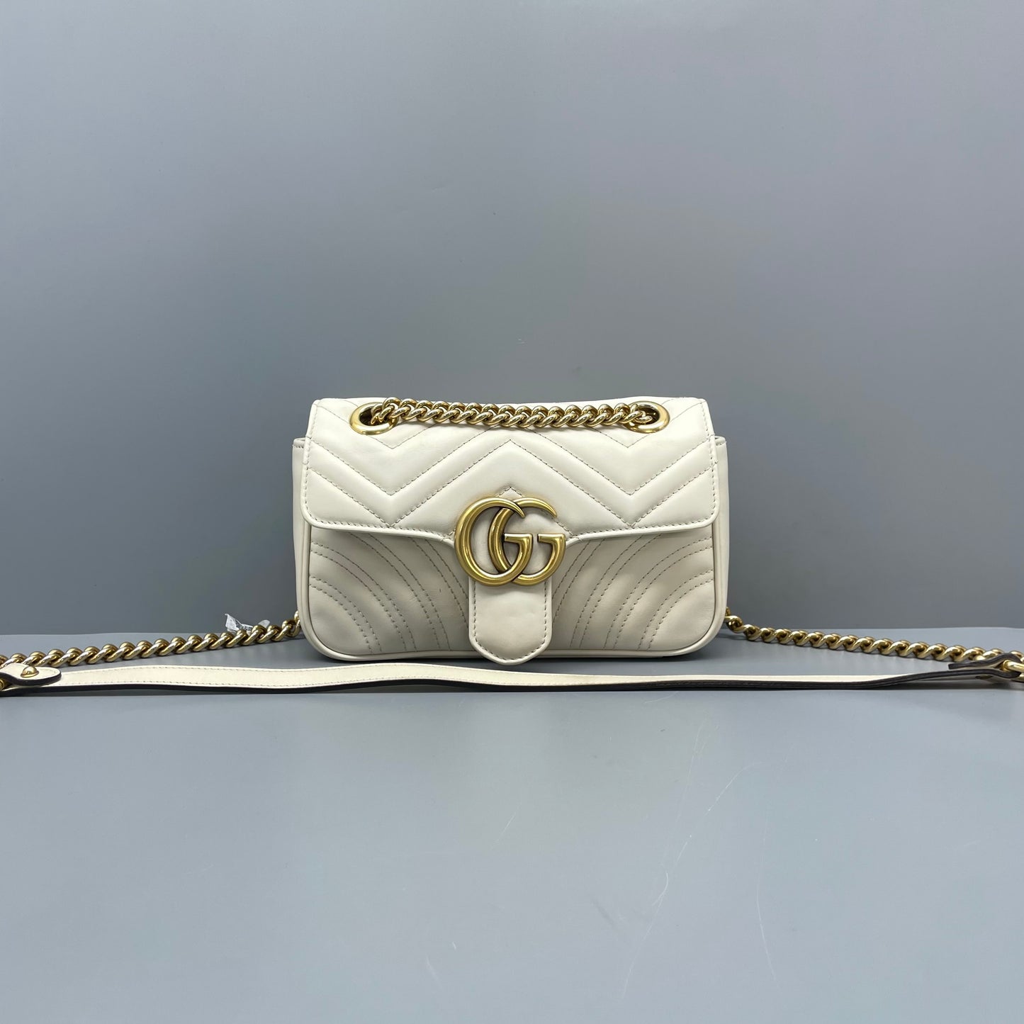 Gucci - Marmont - Leather - White - (mini)