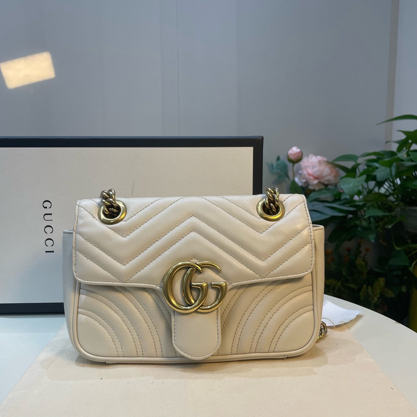 Gucci - Marmont - Leather - White - (mini)